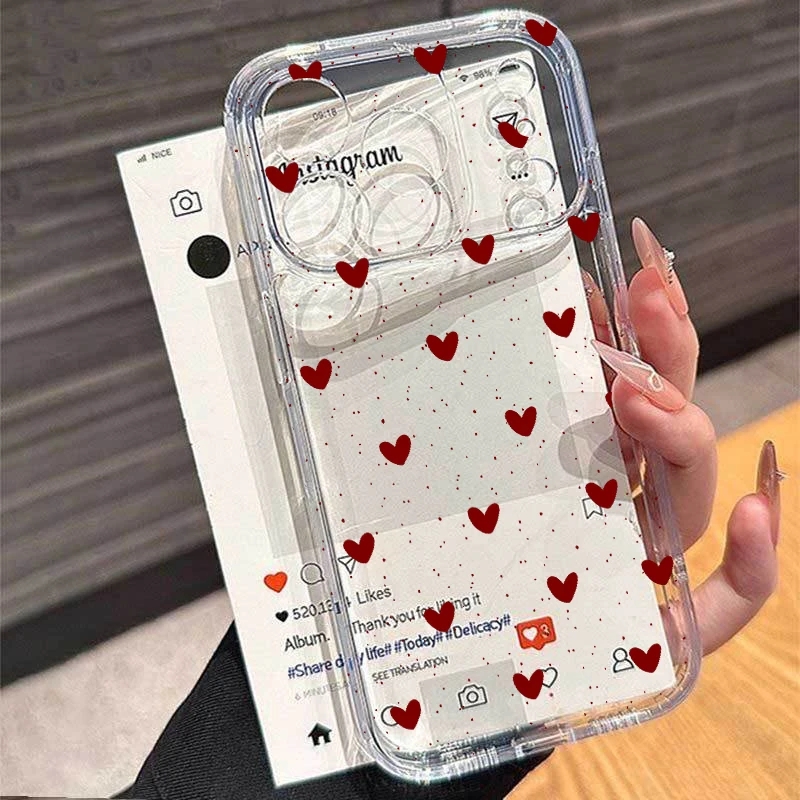 Xiaomi Redmi Note 13 - Cover Trasparente con Fiocco a Cuore