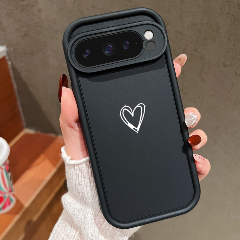 Google Pixel 9 - Custodia morbida con motivo semplice amore